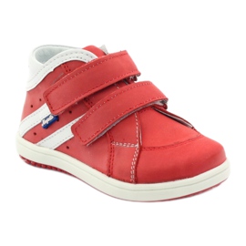 Chaussures en cuir Hugotti avec velcro rouge 1 Chaussures en cuir Hugotti avec velcro rouge 1
