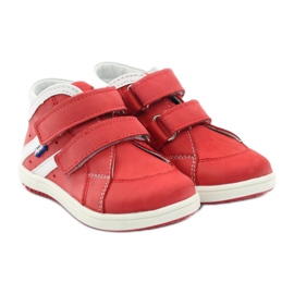 Chaussures en cuir Hugotti avec velcro rouge 4