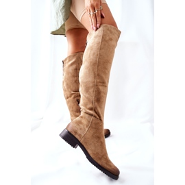 Vinceza Bottines Plates pour Femmes Daim Beige Ardmore 2