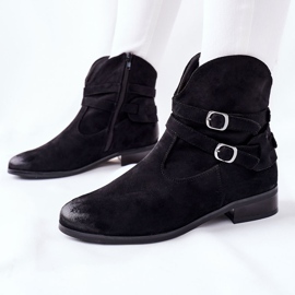 Vinceza Bottes Chaudes En Daim Pour Femmes Noir Castlerock le noir 6
