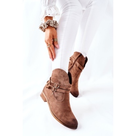 Vinceza Bottes Chaudes En Daim Femme Beige Castlerock brun 5