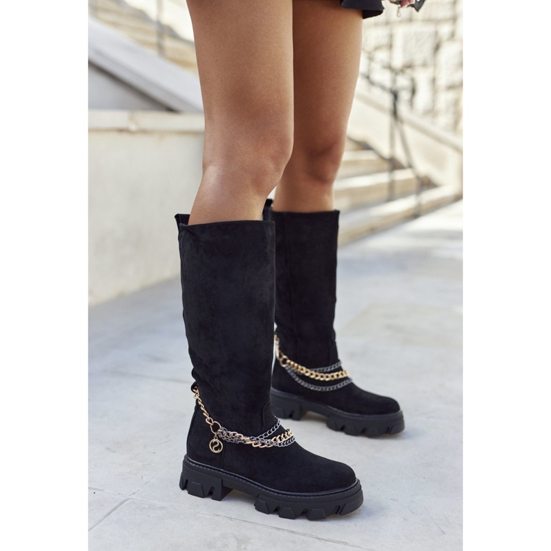 PS1 Bottes Hautes Femme Black Lagoon le noir 2