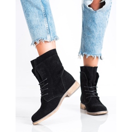 Seastar Bottines hautes en daim le noir 3