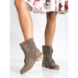 Seastar Bottes hautes en daim beige 3