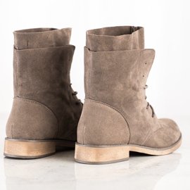 Seastar Bottes hautes en daim beige 1