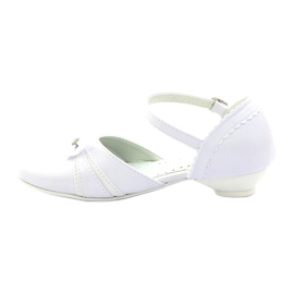 Escarpins communion ballerines Miko 702 blanc 2