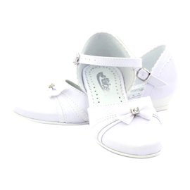 Escarpins communion ballerines Miko 702 blanc blanche 3
