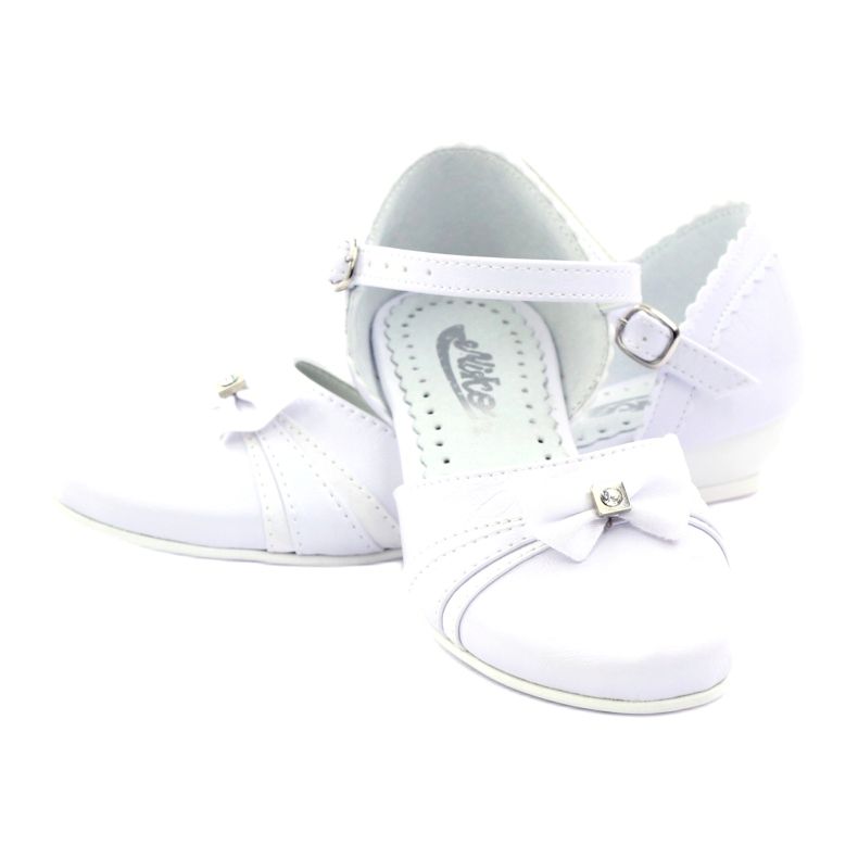 Escarpins communion ballerines Miko 702 blanc 3