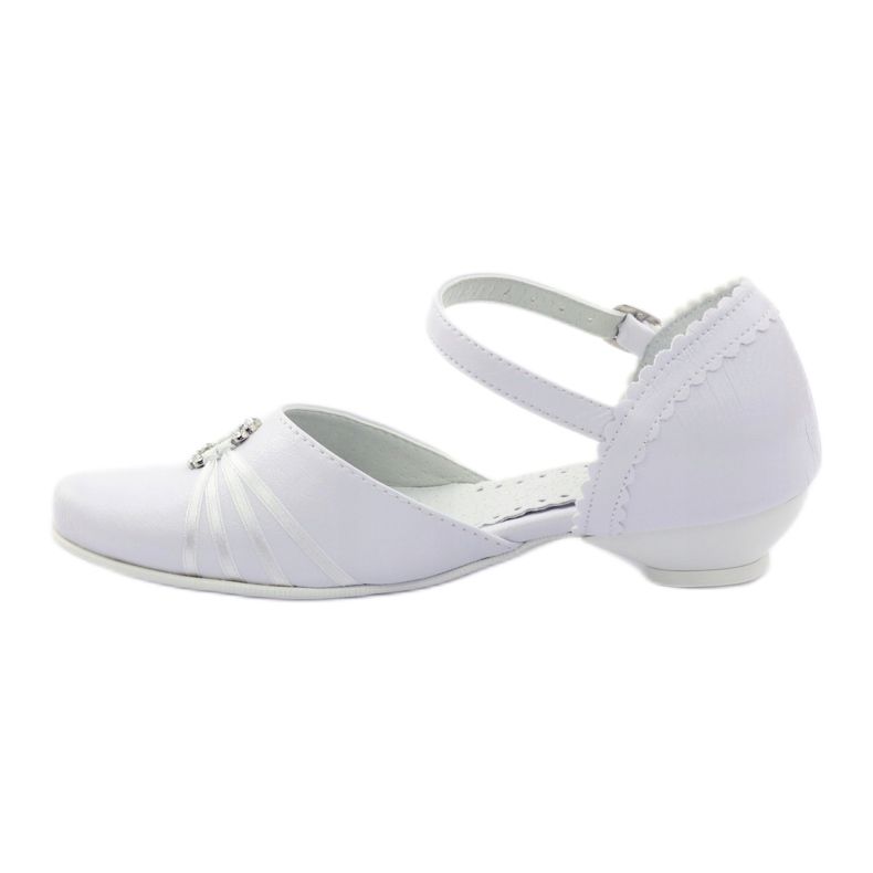Escarpins communion ballerines Miko 710 blanc blanche 2 Escarpins communion ballerines Miko 710 blanc blanche 2