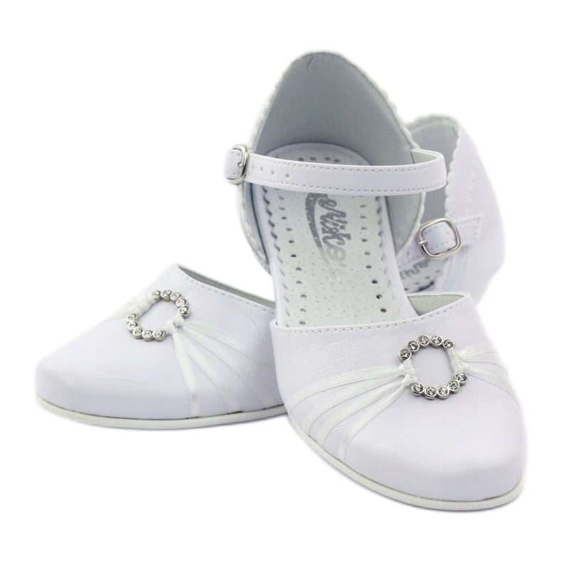 Escarpins communion ballerines Miko 710 blanc blanche 3 Escarpins communion ballerines Miko 710 blanc blanche 3