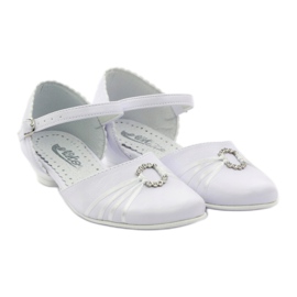 Escarpins communion ballerines Miko 710 blanc 4
