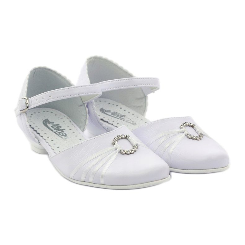 Escarpins communion ballerines Miko 710 blanc 4