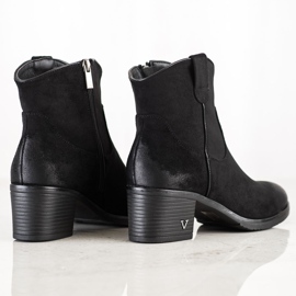 Bottes en daim Vinceza confortables le noir 3