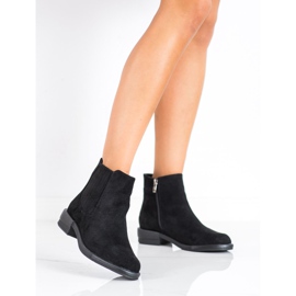 SHELOVET Bottines classiques à talon plat le noir 3