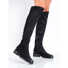Bottines décontractées en daim VINCEZA le noir 1