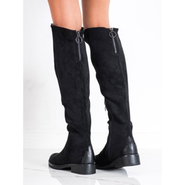 Bottines décontractées en daim VINCEZA le noir 3