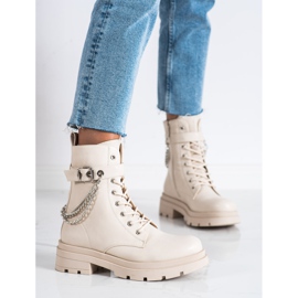 Bestelle Travailleurs à la mode avec chaîne beige 2