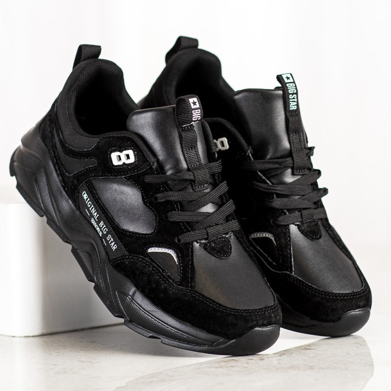 Baskets pour femmes Big Star GG274654 le noir 1