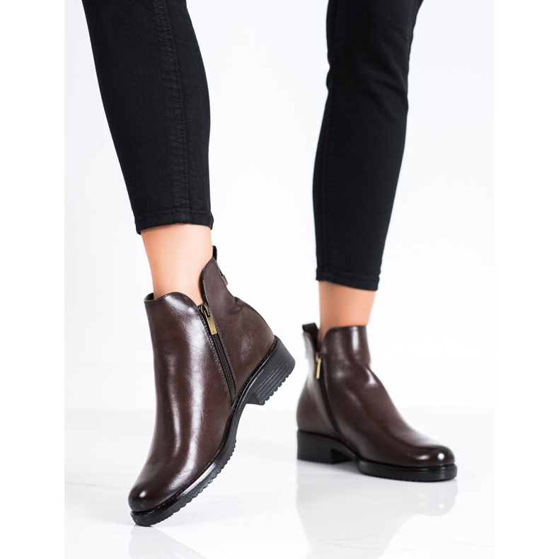 Bottines classiques VINCEZA brun 2