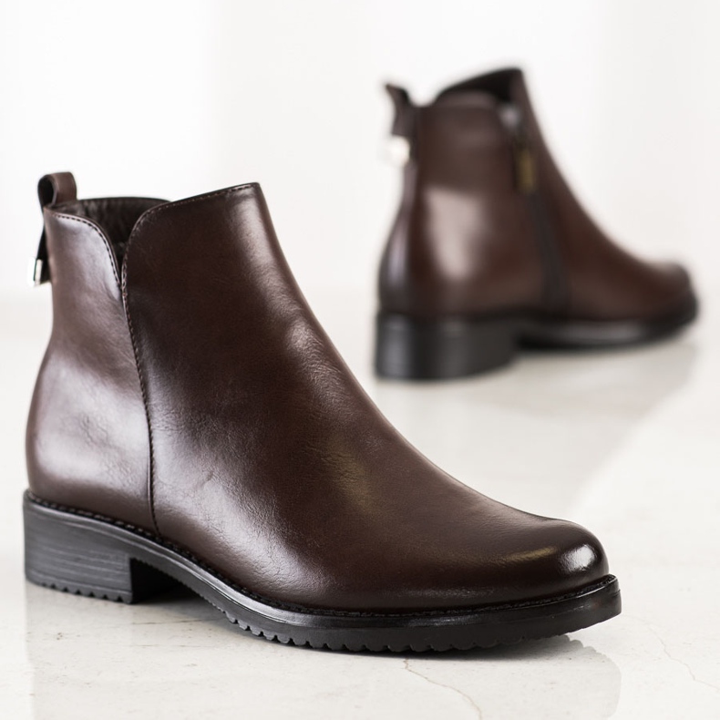 Bottines classiques VINCEZA brun 1