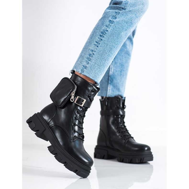 Bestelle Vokrery noir avec une poche le noir 2