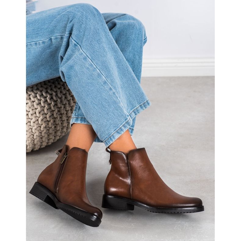 Bottines classiques VINCEZA brun 2