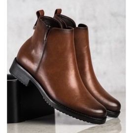 Bottines classiques VINCEZA brun 3