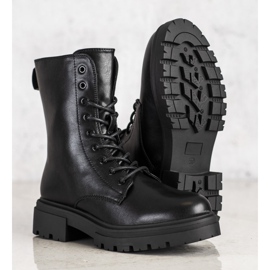 Evento Bottes chaudes en cuir écologique le noir 1