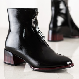 S. BARSKI Bottines élégantes avec fermeture éclair S.BARSKI noir 1