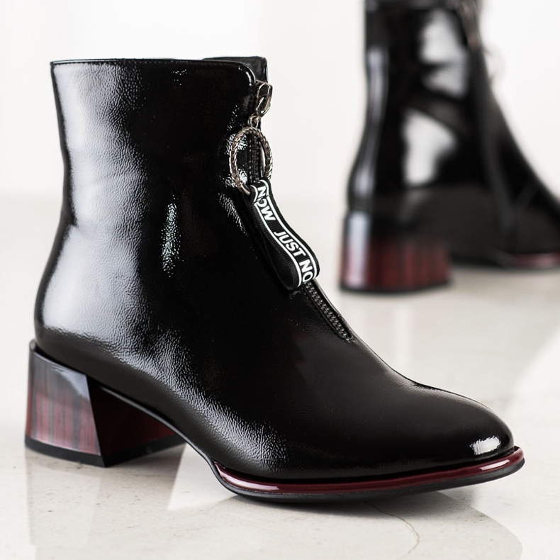 S. BARSKI Bottines élégantes avec fermeture éclair S.BARSKI le noir 1 S. BARSKI Bottines élégantes avec fermeture éclair S.BARSKI le noir 1