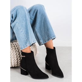 Seastar Bottines En Daim Avec Chaîne le noir 3