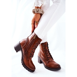 Vinceza Bottines Chaudes Femme À Talons Camel Dunaff brun 3