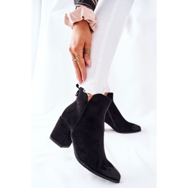 Vinceza Bottines Femme à Talon Daim Noir Carrick le noir 2