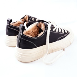 Baskets isolées pour femmes GOE II2N4035 Noir blanche 9