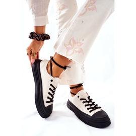 Baskets chaudes pour femmes GOE II2N4036 Blanc blanche le noir 5