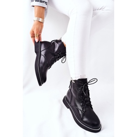 Bottes en cuir pour femmes GOE II2N4014 Noir le noir 5