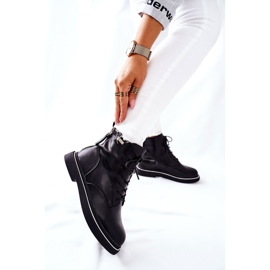 Bottes en cuir pour femmes GOE II2N4014 Noir le noir 3