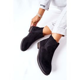 Bottes Jodhpur classiques pour femmes en daim noir chiné le noir 10