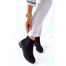 Bottes Jodhpur classiques pour femmes en daim noir chiné le noir 7