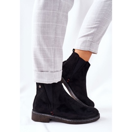 Bottes Jodhpur classiques pour femmes en daim noir chiné le noir 8