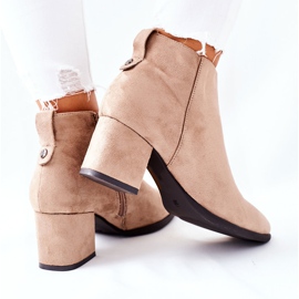 Vinceza Bottes en daim pour femmes Beige Ardmore 4