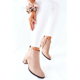 Vinceza Bottes en daim pour femmes Beige Ardmore 5
