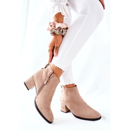 Vinceza Bottes en daim pour femmes Beige Ardmore 3