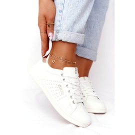 Baskets Cuir Femme Big Star DD274583 Blanc-Cuivre 4