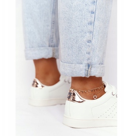 Baskets Cuir Femme Big Star DD274583 Blanc-Cuivre blanche 3