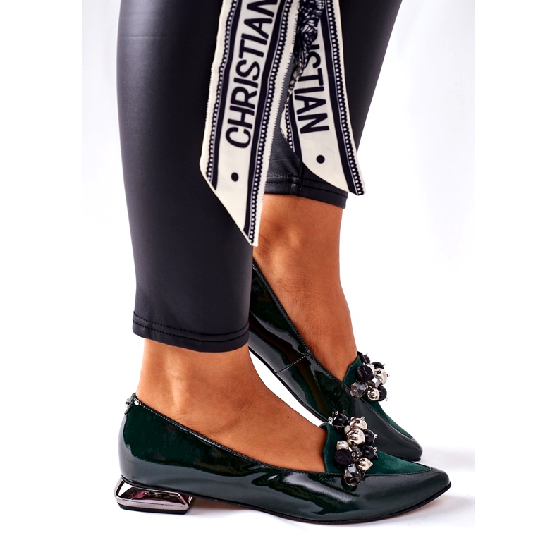 Ballerines Femme Laura Messi Cuir Vert 2157 2