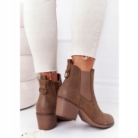 PJ1 Bottes chaudes pour femmes Jodhpur Heel 20Y8014-6 brun 4 PJ1 Bottes chaudes pour femmes Jodhpur Heel 20Y8014-6 brun 4