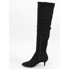 Bottines noires sur talon bas 7004 Noir le noir 1