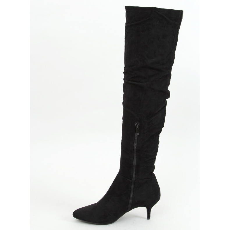Bottines noires sur talon bas 7004 Noir 1