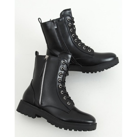 Bottes militaires noires Xj-63 Noir le noir 1